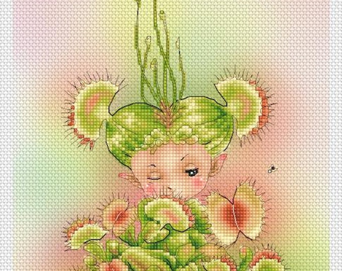 Venus Flytrap Mitzi Sato-Wiuff - Cross stitch Chart Pattern