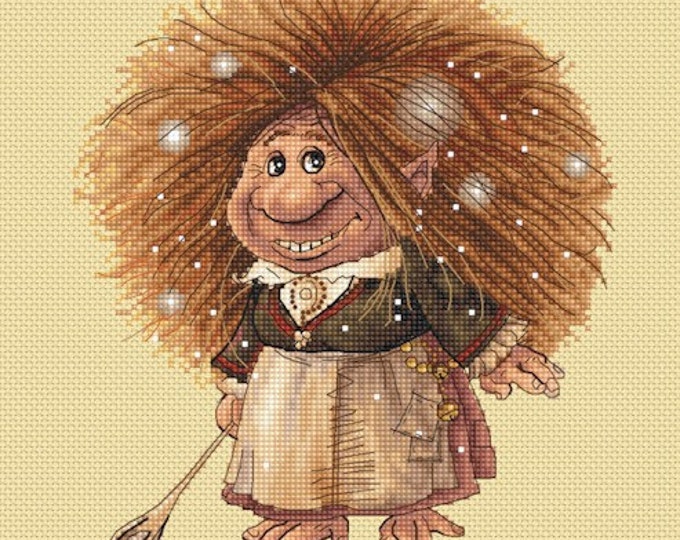 Cross Stitch Chart Cookie the House Pixie  by Jean-Baptiste Monge