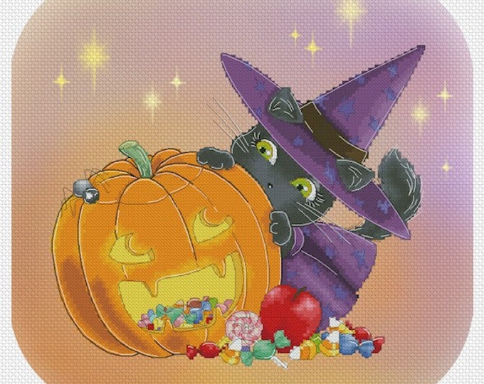 Peek-a-Boo Mitzi Sato-Wiuff - Cross stitch Chart Pattern