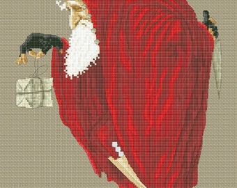 Cross Stitch Chart Christmas Bogeyman  by Jean-Baptiste Monge