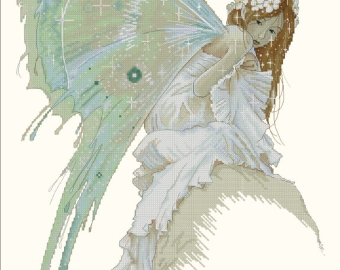 Cross Stitch Chart Bluebell by Jean-Baptiste Monge Fantasy