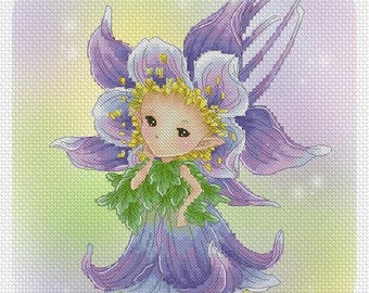 Columbine Sprite Mitzi Sato-Wiuff - Cross stitch Chart Pattern