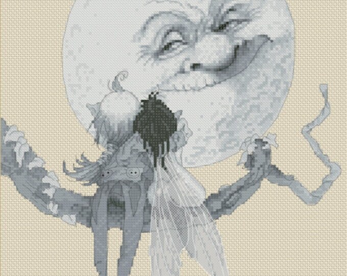 Cross Stitch Chart Pascal Moguerou Romantic evening Fantasy Art