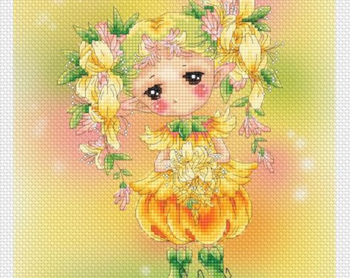 Honeysuckle Sprite Mitzi Sato-Wiuff - Cross stitch Chart Pattern