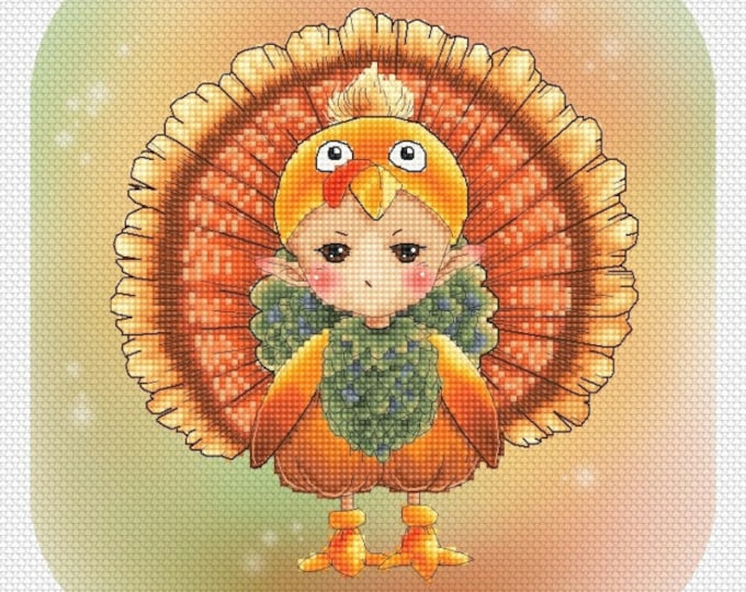 Turkey Sprite Mitzi Sato-Wiuff - Cross stitch Chart Pattern