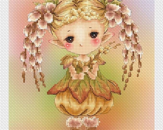 Verbena Sprite Mitzi Sato-Wiuff - Cross stitch Chart Pattern