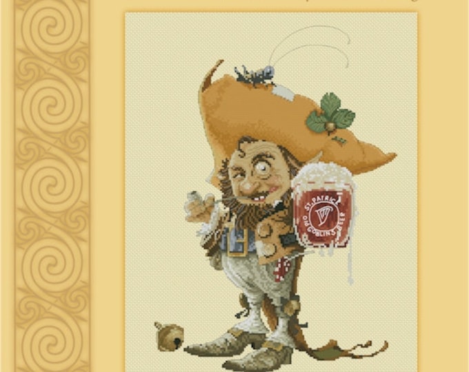 Cross Stitch Chart Goblin's Beer  - Art of Jean-Baptiste Monge