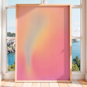 Retro Gradient Print Aura Art Print Gradient Wall Art y2k decor print Gradient Poster Art Abstract Art Print