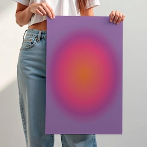 Abstract Aura Print, Spiritual Wall Art, Large Aura Canvas Art, Digital Download