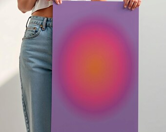 Abstract Aura Print, Spiritual Wall Art, Large Aura Canvas Art, Digital Download