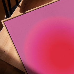 Aura Art Decor,Red Gradient Art Print, Positive Aura Wall Art, Abstract Wall Decor, Digital Download image 4