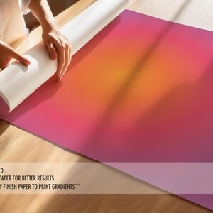 Aura Art Decor, abstrakcyjny wydruk artystyczny, kolorowy gradient, plakat z pozytywną energią, pobieranie cyfrowe zdjęcie 7