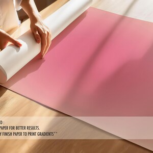 Peach Pink Gradient Art Print, Aura Wall Art, Positive energy Art Print, Digital Download image 4