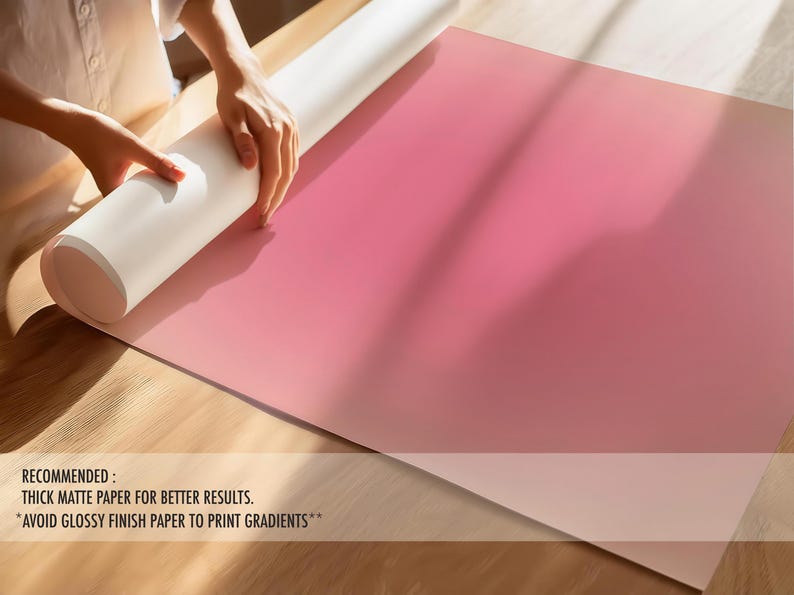 Peach Pink Gradient Art Print, Aura Wall Art, Positive energy Art Print, Digital Download image 4
