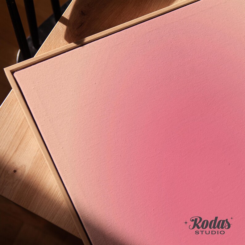 Peach Pink Gradient Art Print, Aura Wall Art, Positive energy Art Print, Digital Download image 5