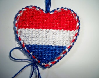 Patriotic Heart Ornament