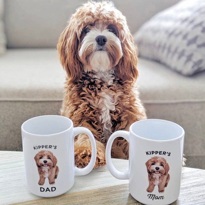 Dog Mug Personalized with your dog's photo and name Full Body