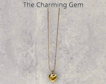 Heart necklace 18K Gold plated