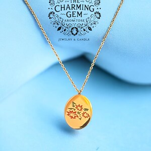 Ketting met gekleurde bloemen - december narcis