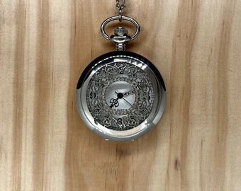 Silver Filigree Pocketwatch Necklace
