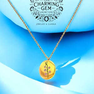 Ketting met gekleurde bloemen - juli Ridderspoor