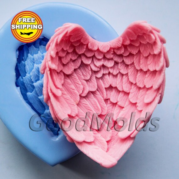 Wings 3D soap mold silicone molds mold for soap mold angel Etsy