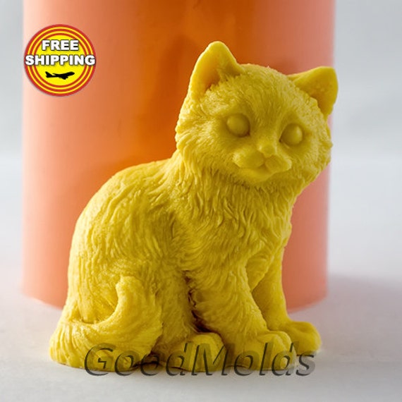 Cat 6 3D mold Food grade mold silicone molds mold for soap Etsy