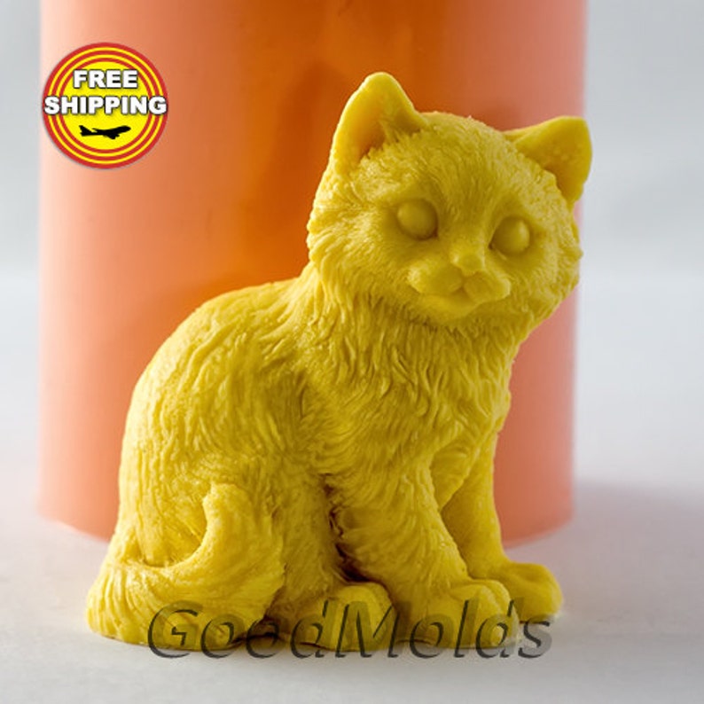 Cat 6 3D mold Food grade mold silicone molds mold for soap Etsy