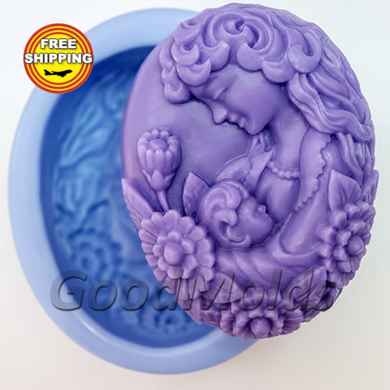 Mother's care soap mold silicone molds mold for soap mold Etsy