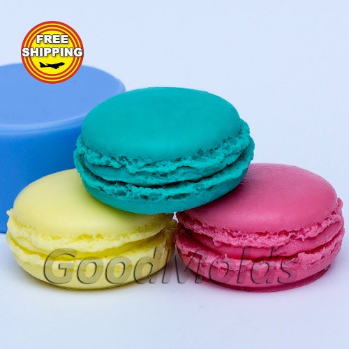Free shipping 3D Macaroon for Window Decoration Craft Art Silicone Soap mold Craft Molds DIY Handmade Candle mold Chocolate Mold moulds
