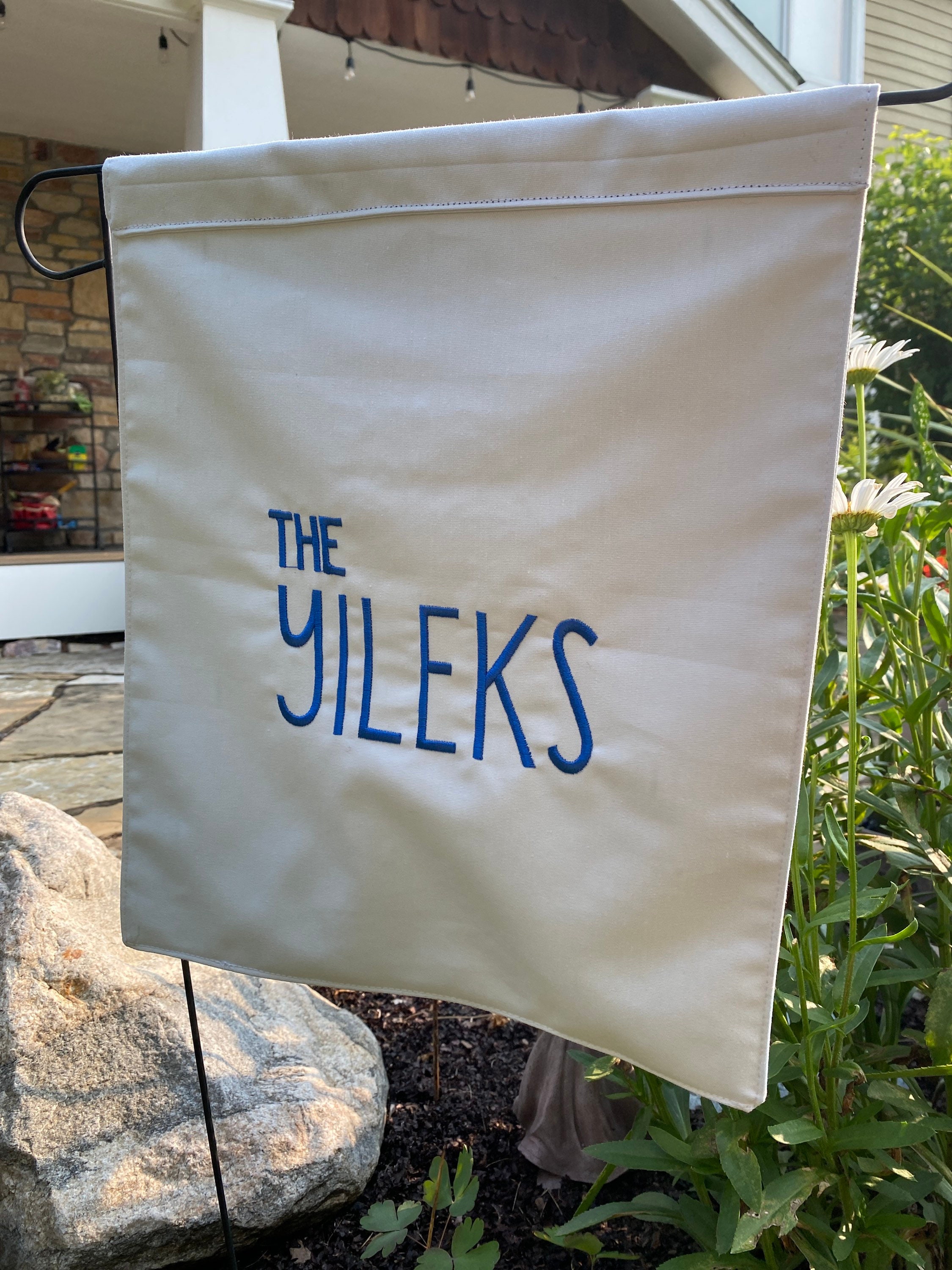 Bandera de EE.UU. bordada Bandera del jardín | Etsy