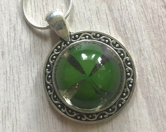 Four Leaf Clover Necklace, Celtic, Irish Good Luck Gift