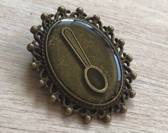 Spoon Theory Pin, Spoonie Brooch, Awareness, Chronic Illness Gift