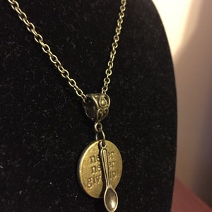 Never Give Up Necklace, Spoon Theory Necklace, Spoonie Necklace, Chronic Illness gift, CRPS, MS, Fibro gift, EDS gift, Lupus Gift image 3