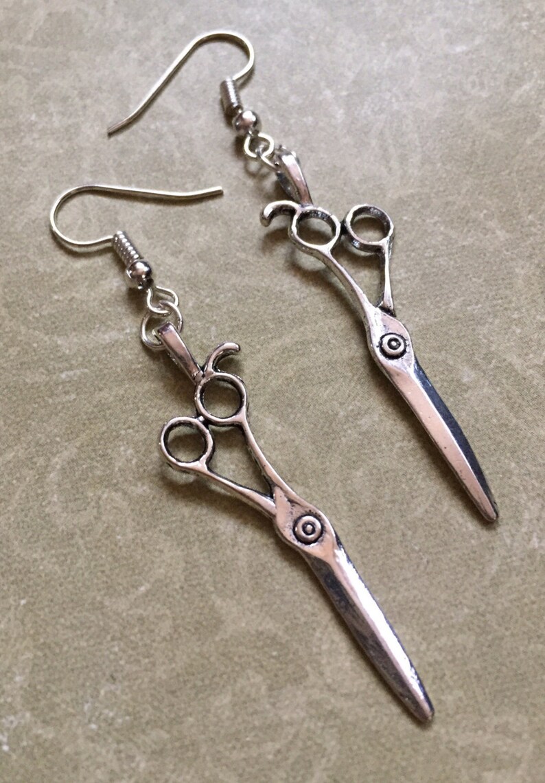 Shears Earrings Scissors Hair Stylist Beautician Cosmetologist Etsy