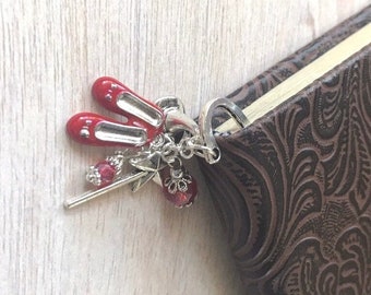 Wizard of Oz Bookmark, Ruby Slippers, Magic Wand, Book Lover Gift