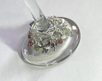 Texas Wine Glass Charms, Set of 10, Western, Equestrian, Cowboy Rancher Gift