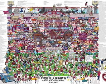 Aston Villa Mishmash - The History of the Villans in One Image