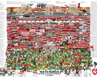 Manchester United Mishmash – The History of the Red Devils in One Image