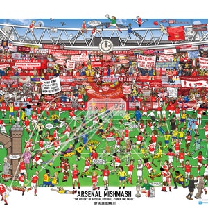 Arsenal Mishmash - The History of Arsenal Football Club in One Image
