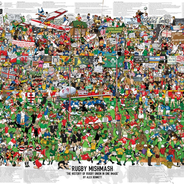 Rugby Mishmash - The History of Rugby Union in One Image