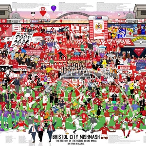 Bristol City Mishmash - The History of the Bristol City Football Club in One Image