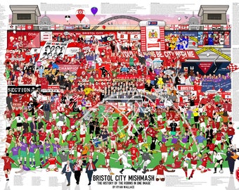 Bristol City Mishmash - The History of the Bristol City Football Club in One Image