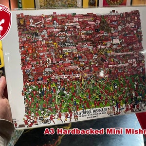 Liverpool Mishmash The History of the Reds in One Image (A3) 29.7x42 cm