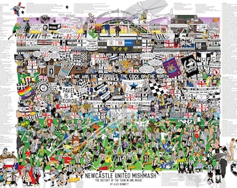 Newcastle United Mishmash – The History of the Toon in One Image