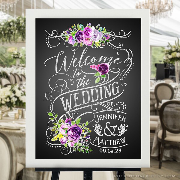 Welcome Chalkboard - Etsy