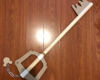 Unpainted Kingdom Hearts Sora Roxas Xion Cosplay Keyblade 33in (Wood)