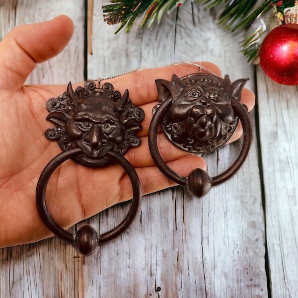 Labyrinth Mini Door Knocker Christmas Ornament Set