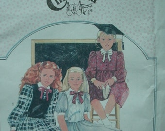 Girls Dress and Detachable Tabard Size 7-8-10 Vintage Simplicity Cinderella Pattern 7002 LOVELY UNCUT  Condition Dated 1985