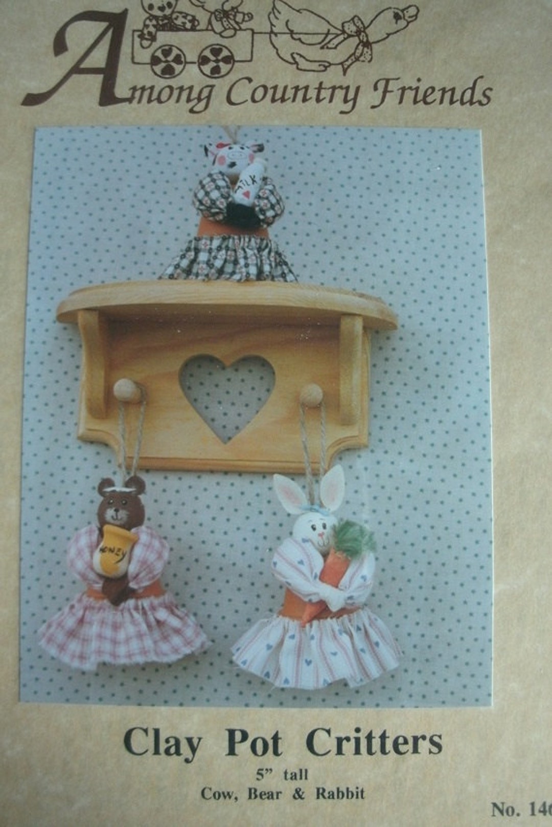 Clay Pot Critters 5 Inch Tall Clay Pot Dolls From Among Etsy